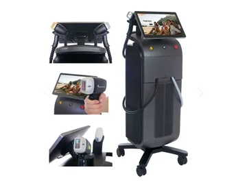 Диодный лазерный аппарат Soprano Titanium Alma Lasers, общий вид, рукоятки и экран