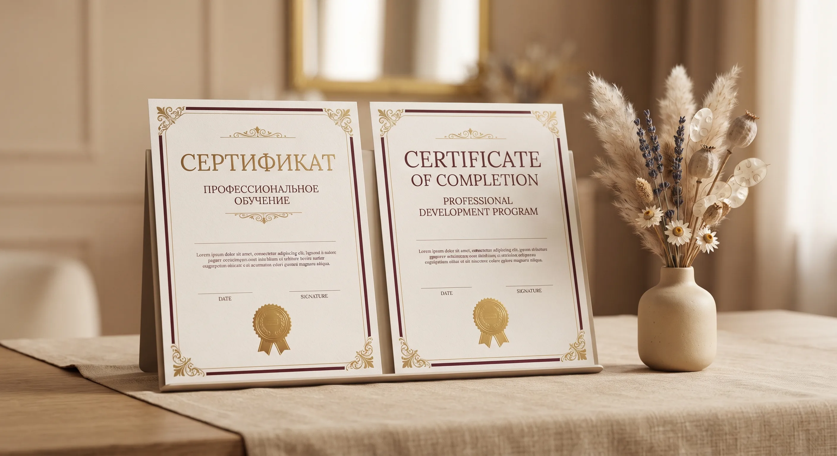 Сертификат AIDA Beauty Academy по курсу лазерной эпиляции